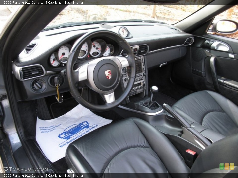 Black Interior Prime Interior for the 2006 Porsche 911 Carrera 4S Cabriolet #62786070