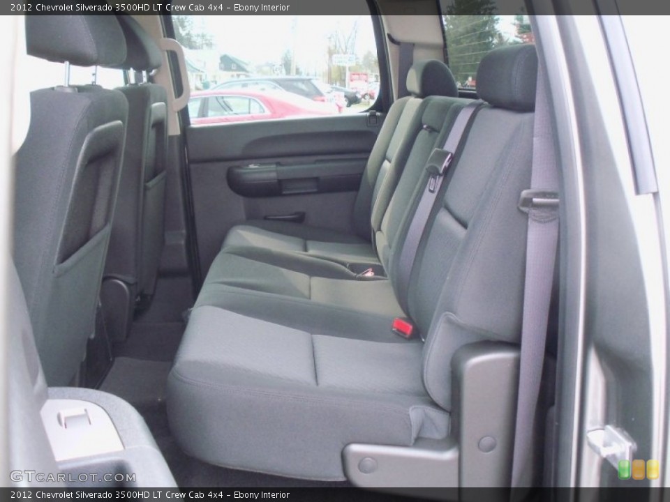 Ebony Interior Photo for the 2012 Chevrolet Silverado 3500HD LT Crew Cab 4x4 #62786298