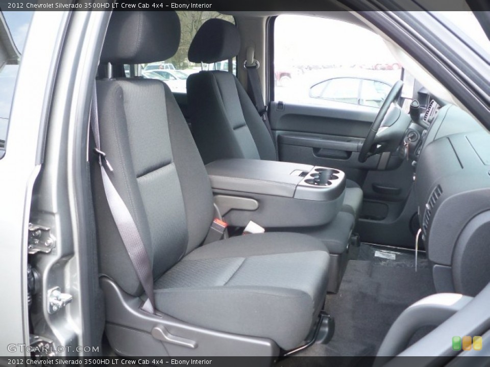 Ebony Interior Photo for the 2012 Chevrolet Silverado 3500HD LT Crew Cab 4x4 #62786334
