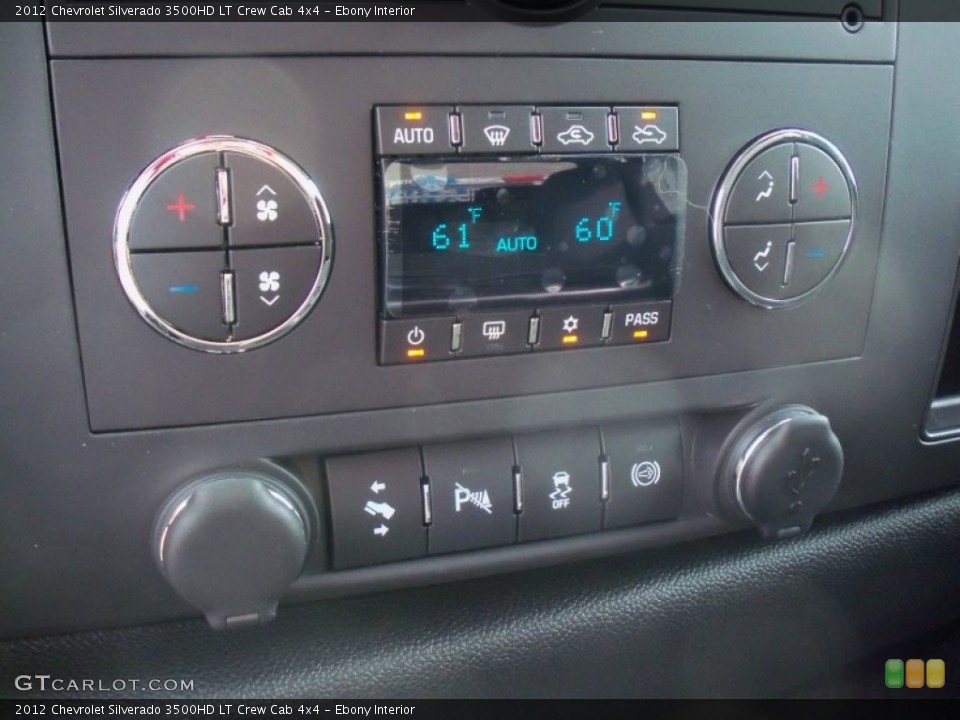 Ebony Interior Controls for the 2012 Chevrolet Silverado 3500HD LT Crew Cab 4x4 #62786438