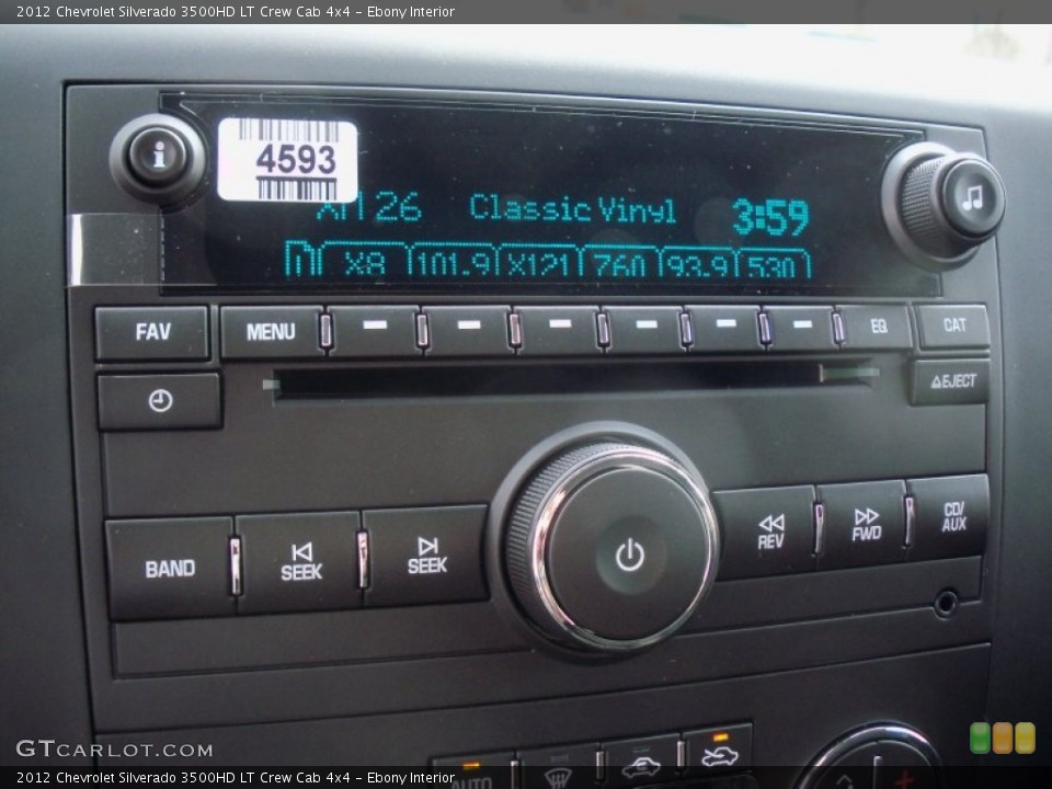 Ebony Interior Audio System for the 2012 Chevrolet Silverado 3500HD LT Crew Cab 4x4 #62786446