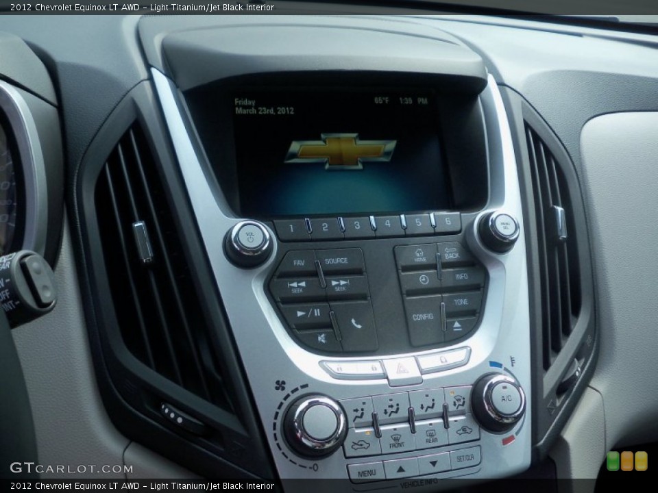 Light Titanium/Jet Black Interior Controls for the 2012 Chevrolet Equinox LT AWD #62786715