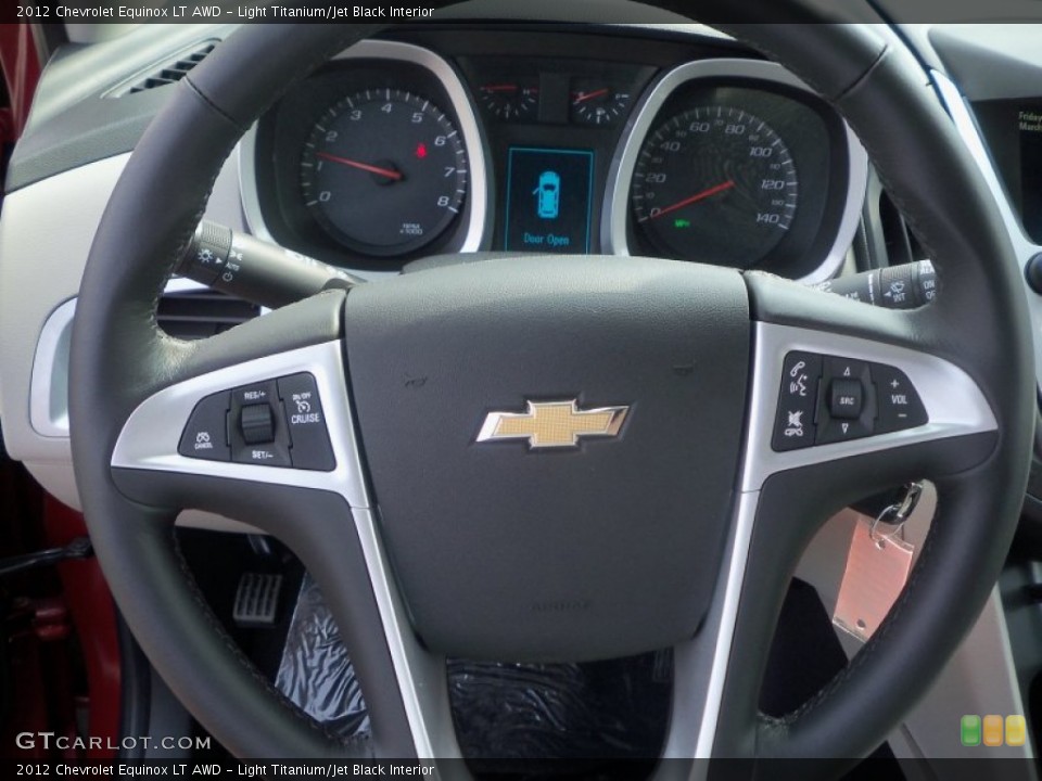 Light Titanium/Jet Black Interior Steering Wheel for the 2012 Chevrolet Equinox LT AWD #62786750