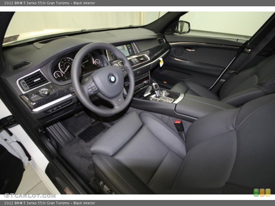 Black Interior Front Seat for the 2012 BMW 5 Series 550i Gran Turismo #62787018