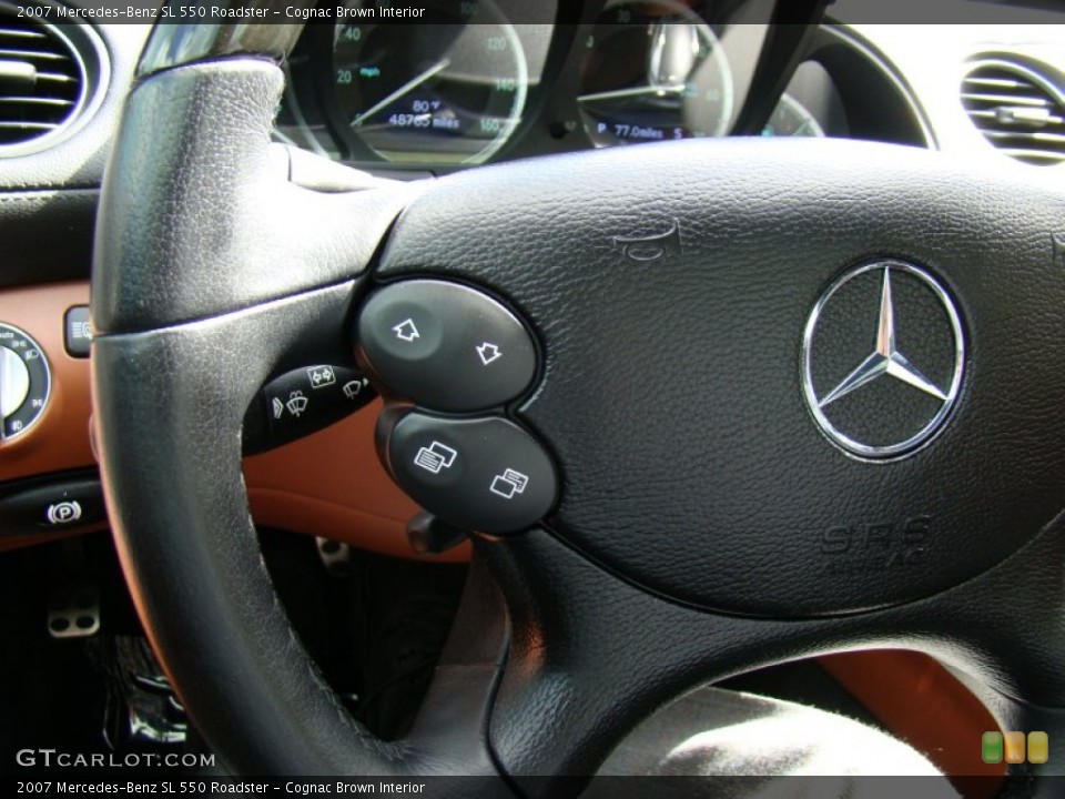 Cognac Brown Interior Controls for the 2007 Mercedes-Benz SL 550 Roadster #62788065