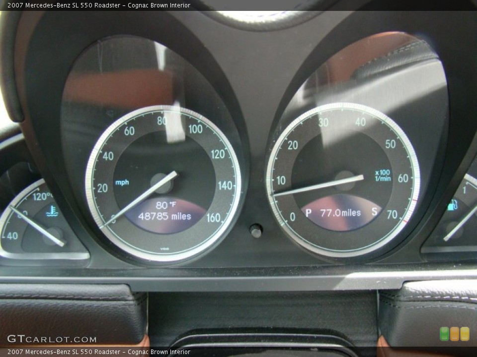 Cognac Brown Interior Gauges for the 2007 Mercedes-Benz SL 550 Roadster #62788077