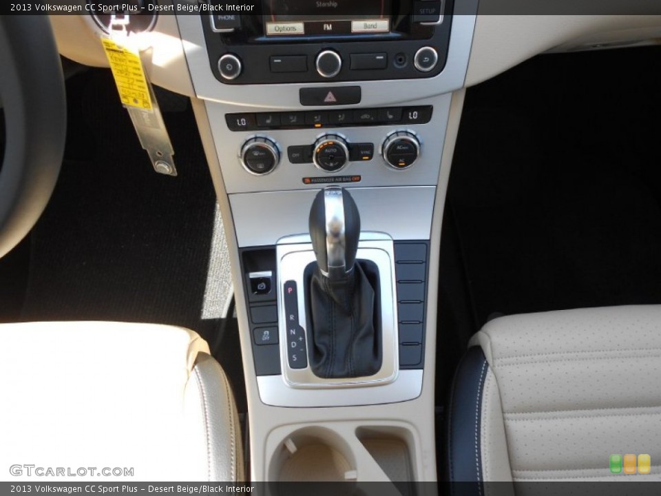 Desert Beige/Black Interior Transmission for the 2013 Volkswagen CC Sport Plus #62790018