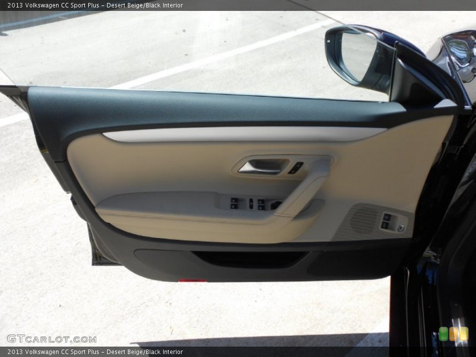 Desert Beige/Black Interior Door Panel for the 2013 Volkswagen CC Sport Plus #62790603