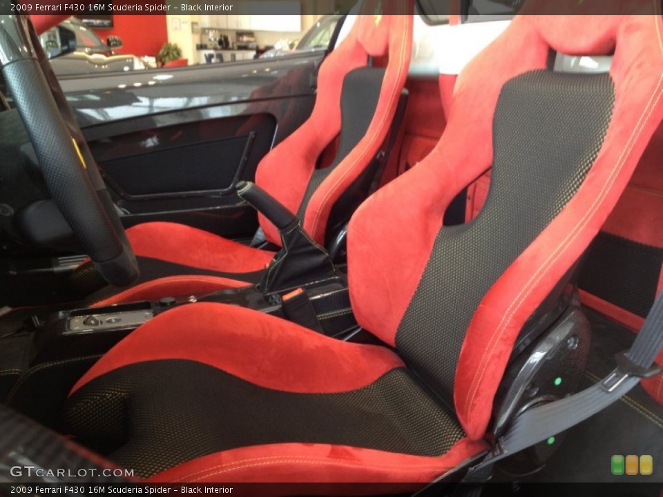 Black Interior Front Seat for the 2009 Ferrari F430 16M Scuderia Spider #62791149
