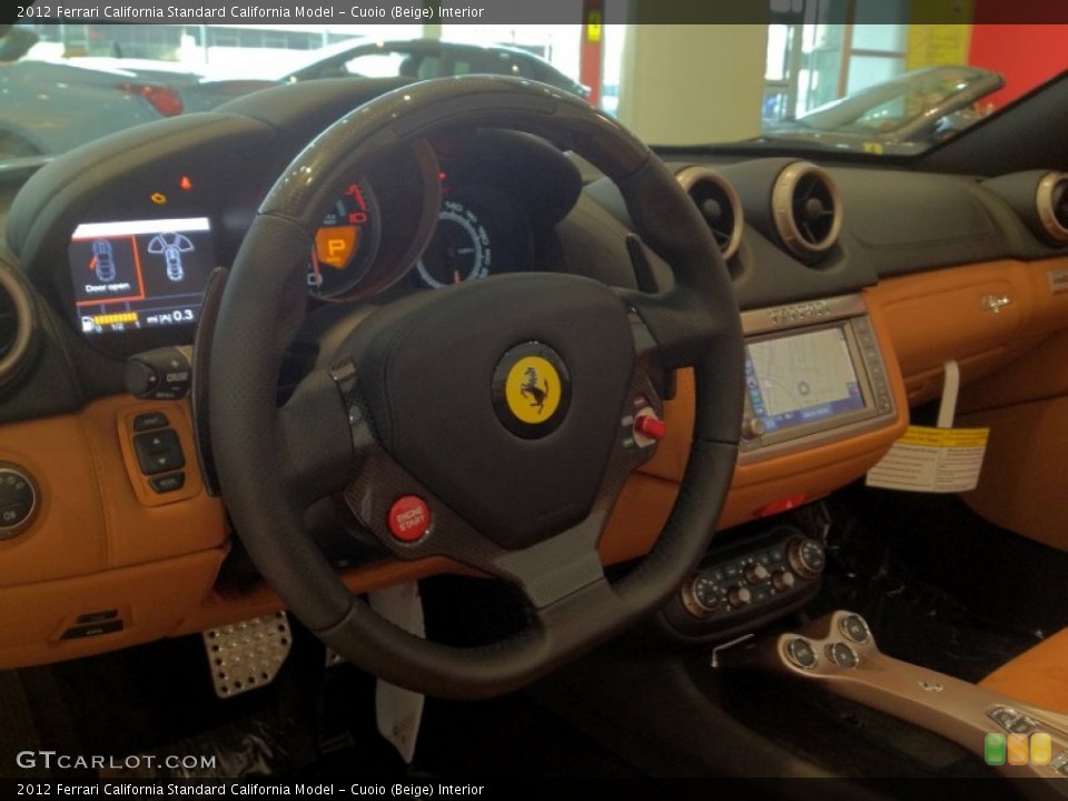 Cuoio (Beige) Interior Steering Wheel for the 2012 Ferrari California  #62791415