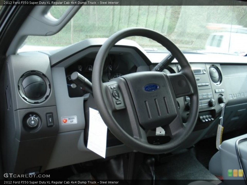 Steel Interior Steering Wheel for the 2012 Ford F550 Super Duty XL Regular Cab 4x4 Dump Truck #62795431