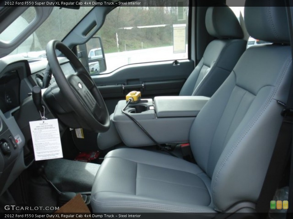 Steel Interior Photo for the 2012 Ford F550 Super Duty XL Regular Cab 4x4 Dump Truck #62795439