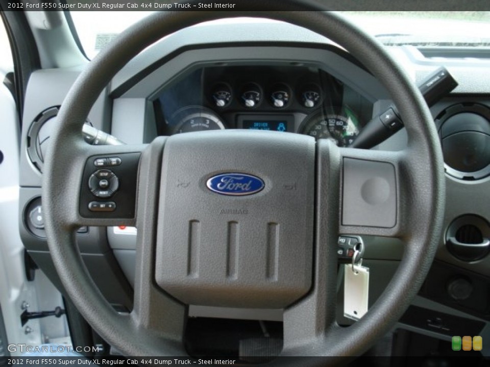 Steel Interior Steering Wheel for the 2012 Ford F550 Super Duty XL Regular Cab 4x4 Dump Truck #62795500