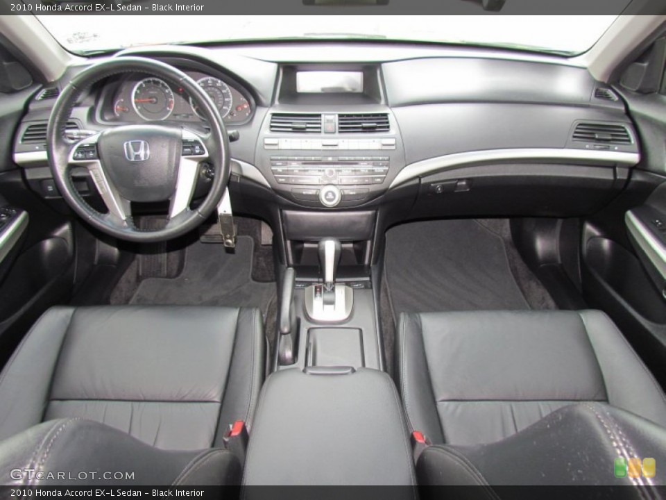 Black Interior Dashboard for the 2010 Honda Accord EX-L Sedan #62795650