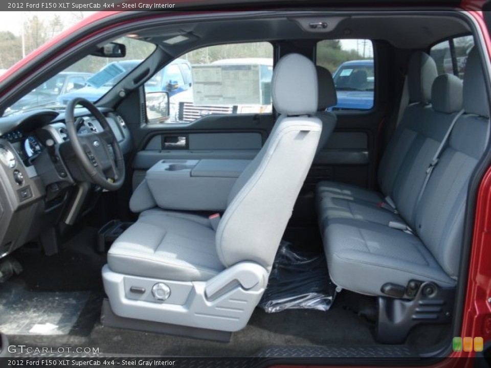 Steel Gray Interior Photo for the 2012 Ford F150 XLT SuperCab 4x4 #62796013