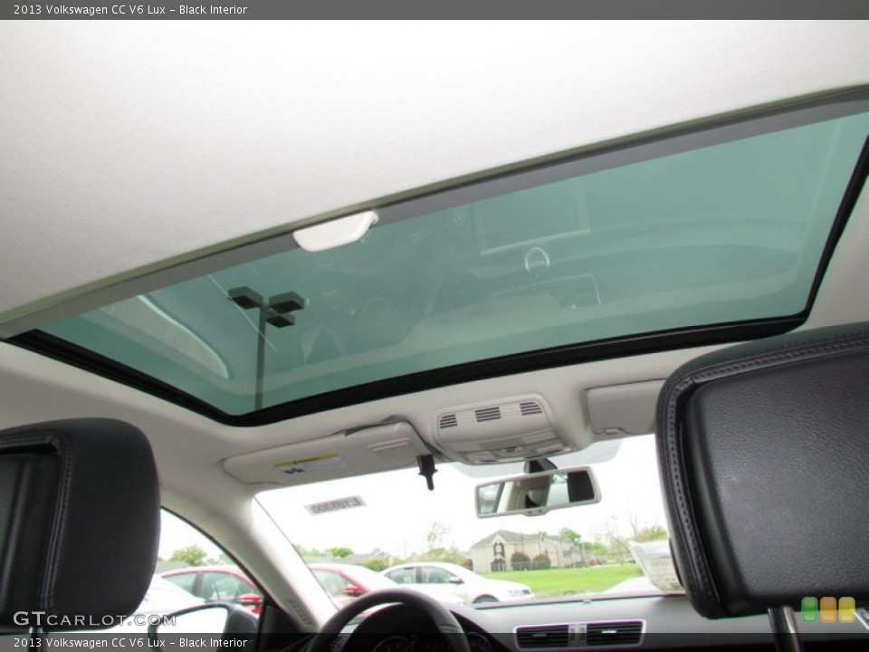 Black Interior Sunroof for the 2013 Volkswagen CC V6 Lux #62796214