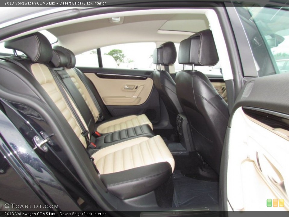 Desert Beige/Black Interior Photo for the 2013 Volkswagen CC V6 Lux #62796250