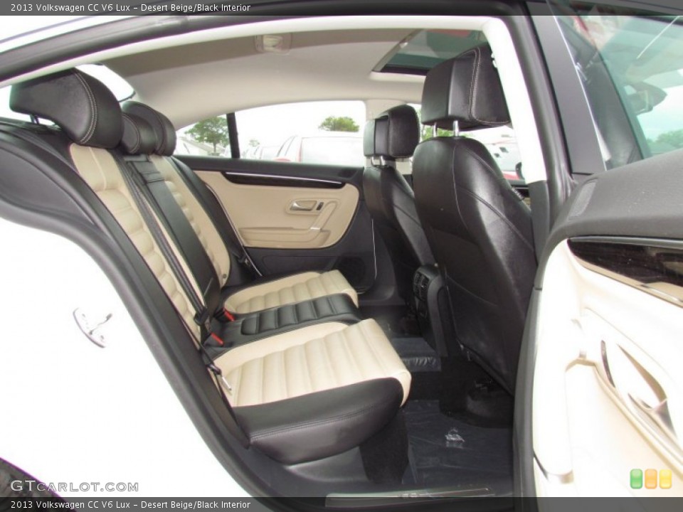 Desert Beige/Black Interior Photo for the 2013 Volkswagen CC V6 Lux #62796310
