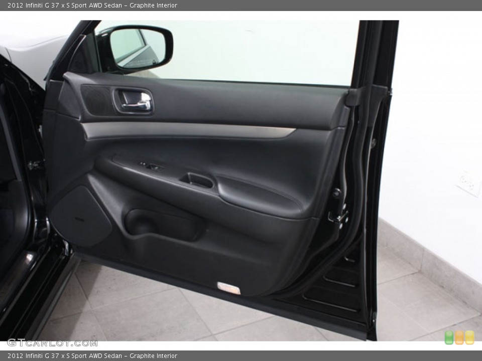Graphite Interior Door Panel for the 2012 Infiniti G 37 x S Sport AWD Sedan #62797235