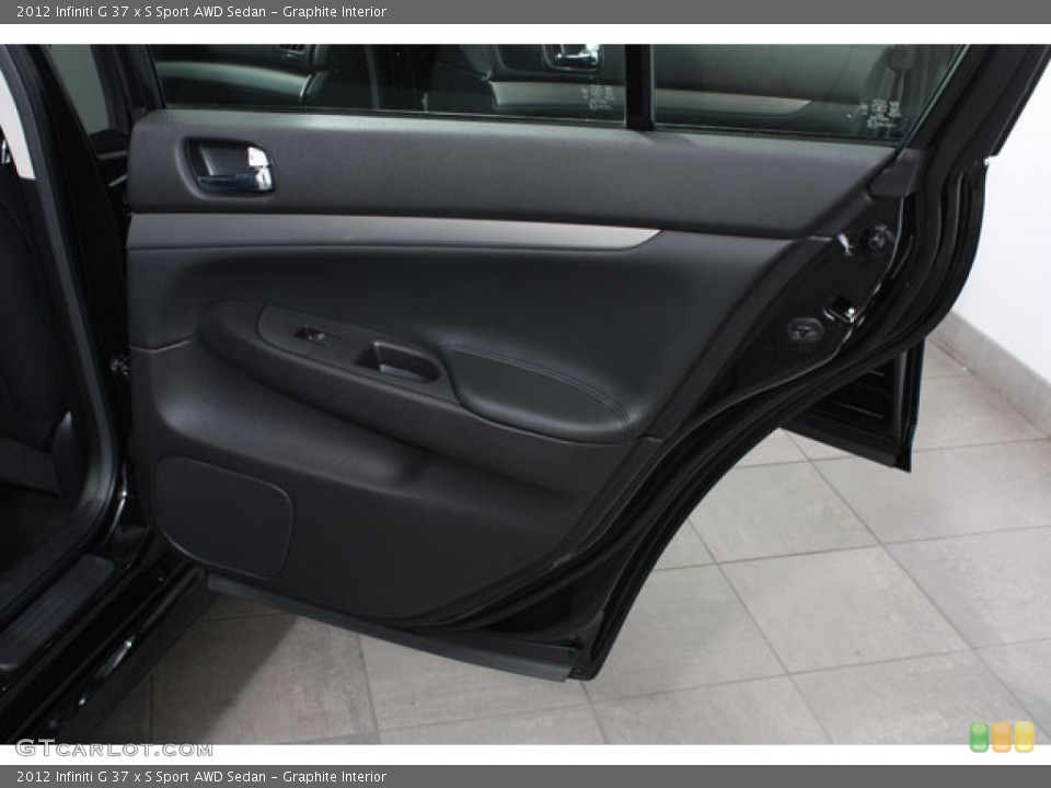 Graphite Interior Door Panel for the 2012 Infiniti G 37 x S Sport AWD Sedan #62797243