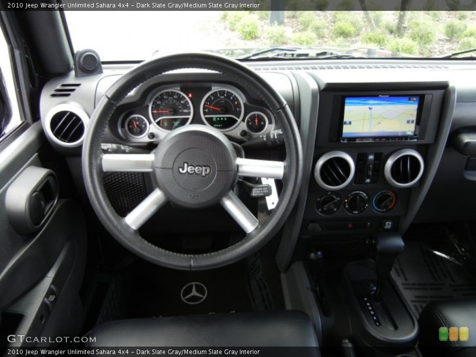 Dark Slate Gray/Medium Slate Gray Interior Dashboard for the 2010 Jeep Wrangler Unlimited Sahara 4x4 #62799865