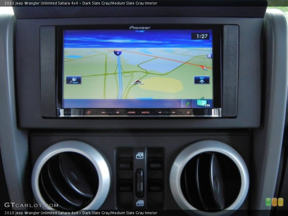 Dark Slate Gray/Medium Slate Gray Interior Navigation for the 2010 Jeep Wrangler Unlimited Sahara 4x4 #62799891