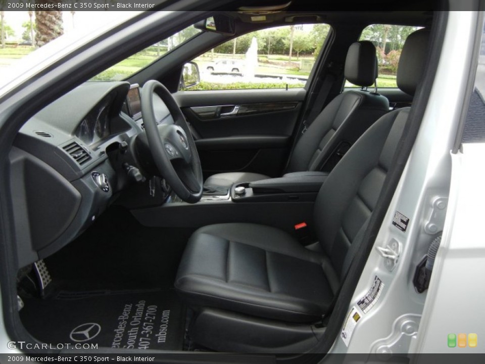 Black Interior Photo for the 2009 Mercedes-Benz C 350 Sport #62800063