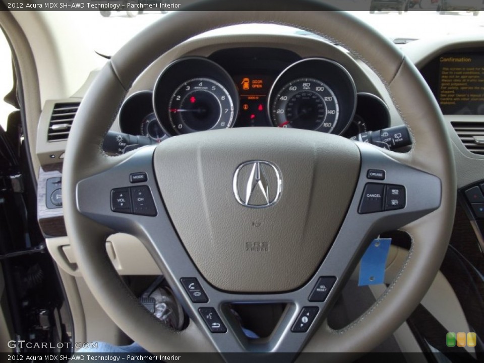 Parchment Interior Steering Wheel for the 2012 Acura MDX SH-AWD Technology #62800156