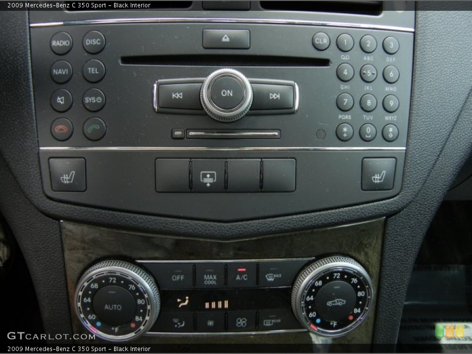 Black Interior Controls for the 2009 Mercedes-Benz C 350 Sport #62800179