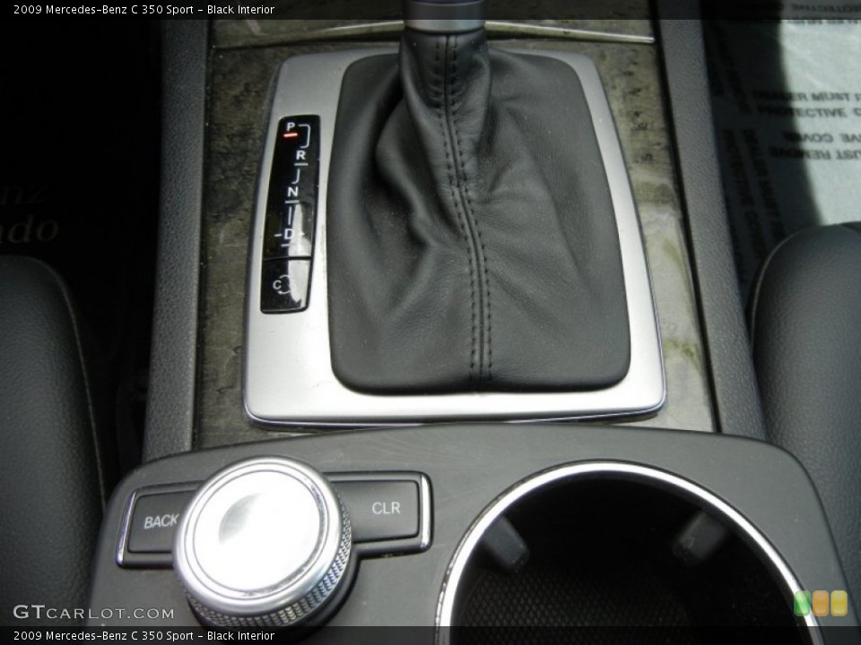 Black Interior Transmission for the 2009 Mercedes-Benz C 350 Sport #62800189