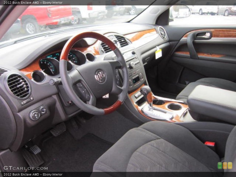 Ebony Interior Prime Interior for the 2012 Buick Enclave AWD #62800474