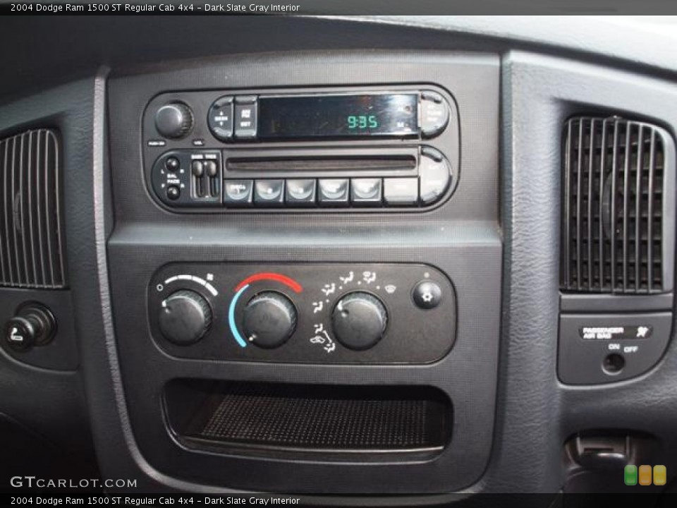 Dark Slate Gray Interior Controls for the 2004 Dodge Ram 1500 ST Regular Cab 4x4 #62801655