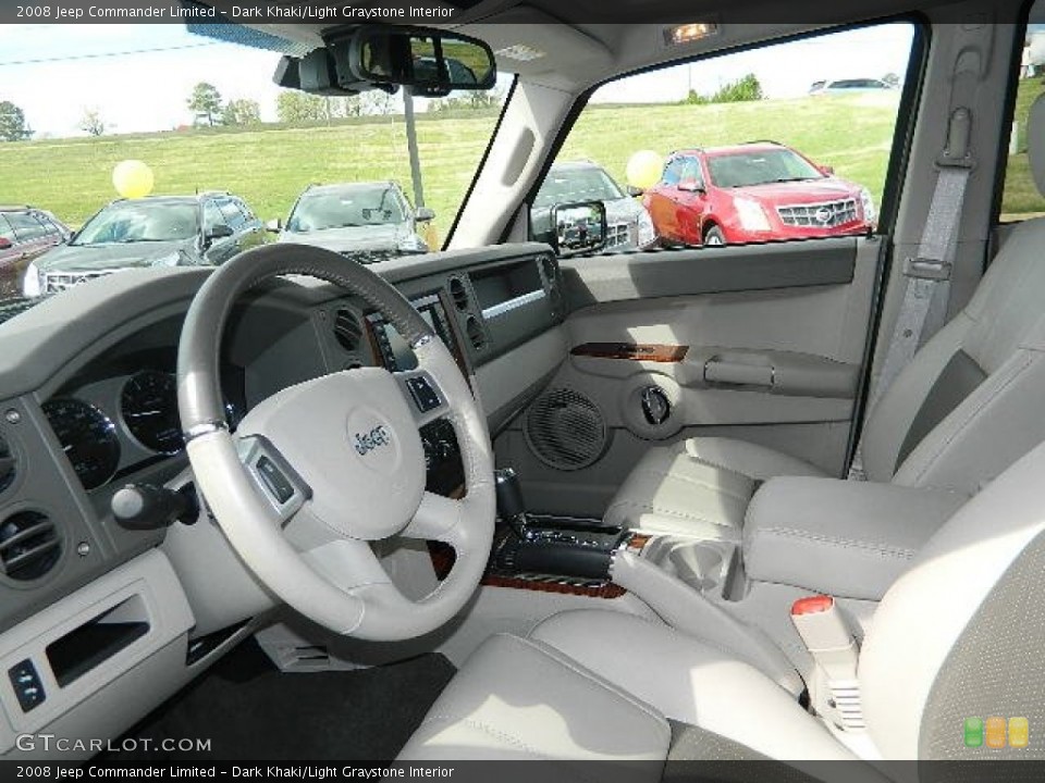 Dark Khaki/Light Graystone Interior Photo for the 2008 Jeep Commander Limited #62802028