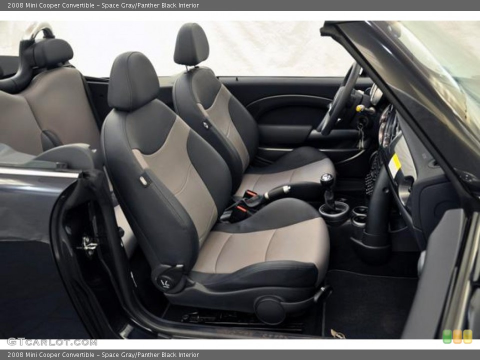 Space Gray/Panther Black Interior Photo for the 2008 Mini Cooper Convertible #62805378