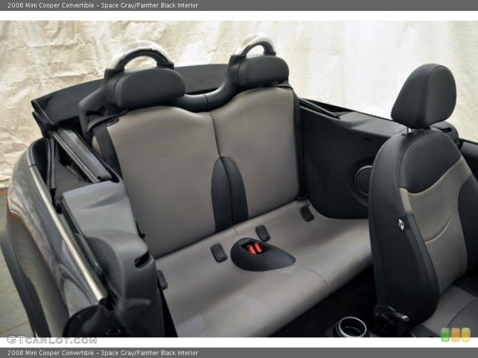 Space Gray/Panther Black Interior Photo for the 2008 Mini Cooper Convertible #62805385