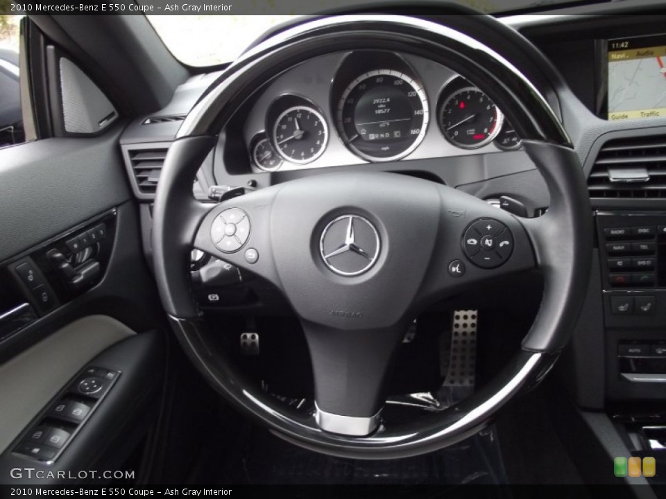 Ash Gray Interior Steering Wheel for the 2010 Mercedes-Benz E 550 Coupe #62805866