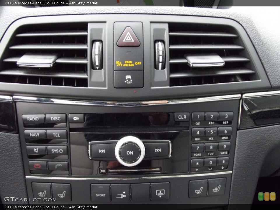 Ash Gray Interior Controls for the 2010 Mercedes-Benz E 550 Coupe #62805927