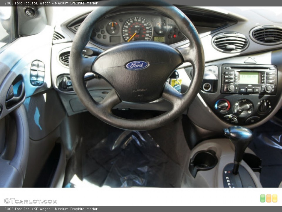 Medium Graphite Interior Steering Wheel for the 2003 Ford Focus SE Wagon #62806174