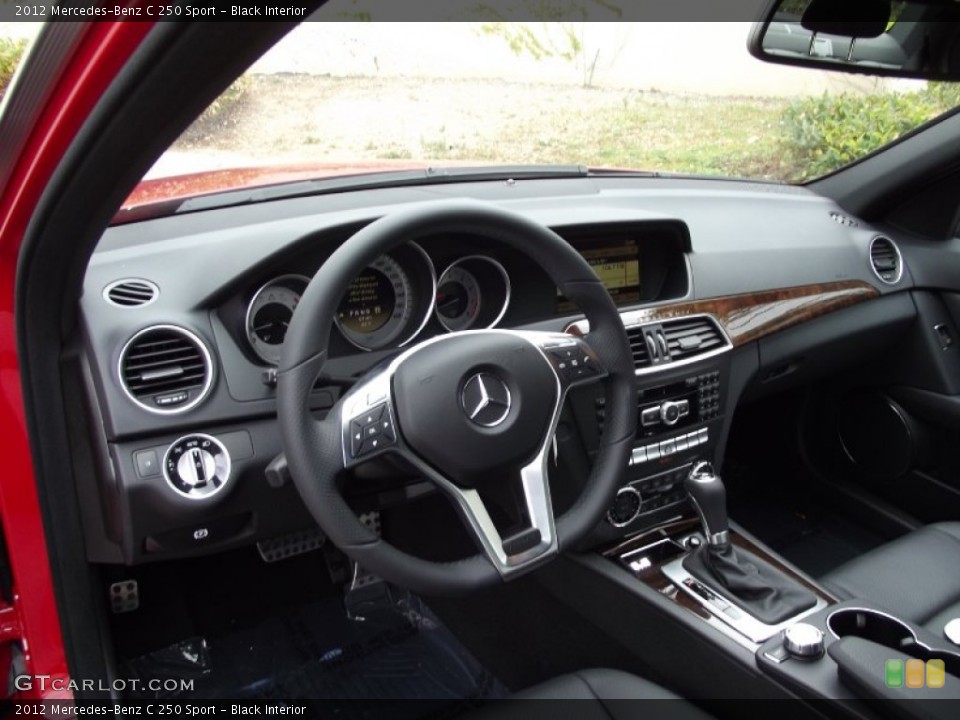 Black Interior Photo for the 2012 Mercedes-Benz C 250 Sport #62806249