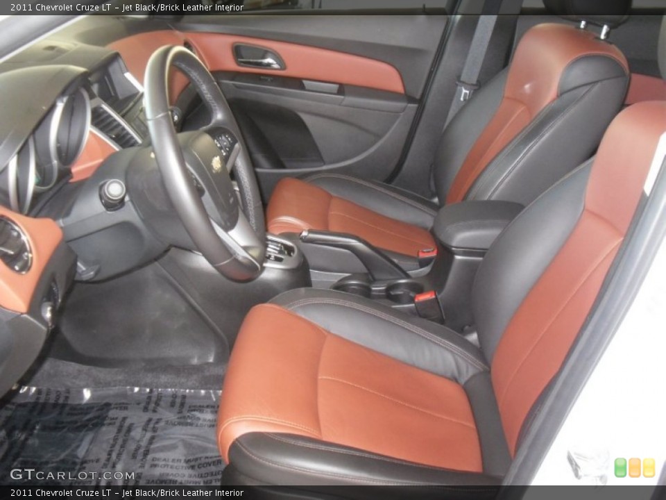 Jet Black/Brick Leather Interior Photo for the 2011 Chevrolet Cruze LT #62809159