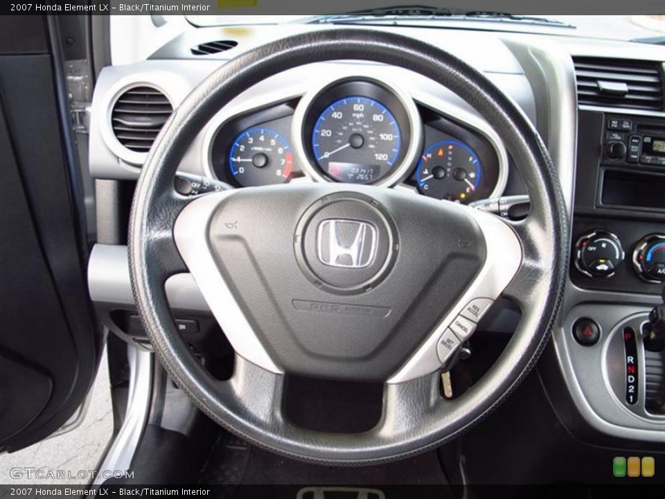 Black/Titanium Interior Steering Wheel for the 2007 Honda Element LX #62809637