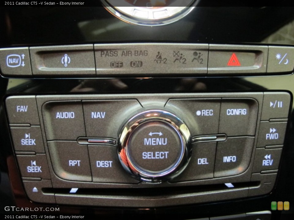 Ebony Interior Controls for the 2011 Cadillac CTS -V Sedan #62812063