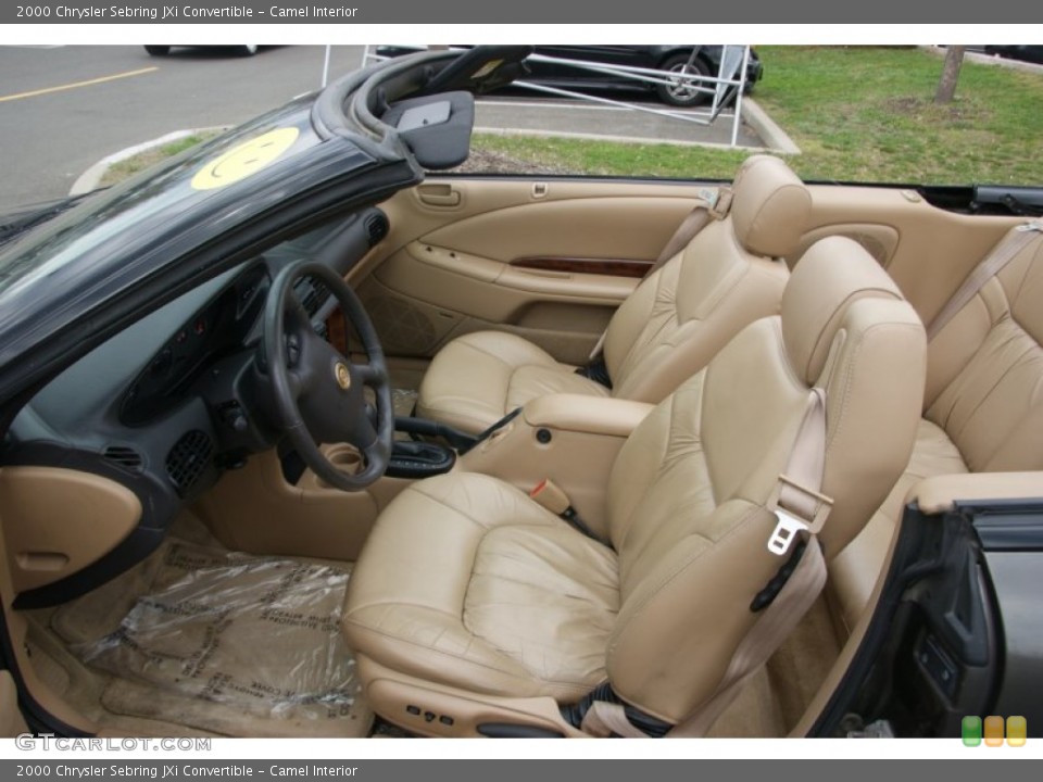 Camel Interior Front Seat for the 2000 Chrysler Sebring JXi Convertible #62812432