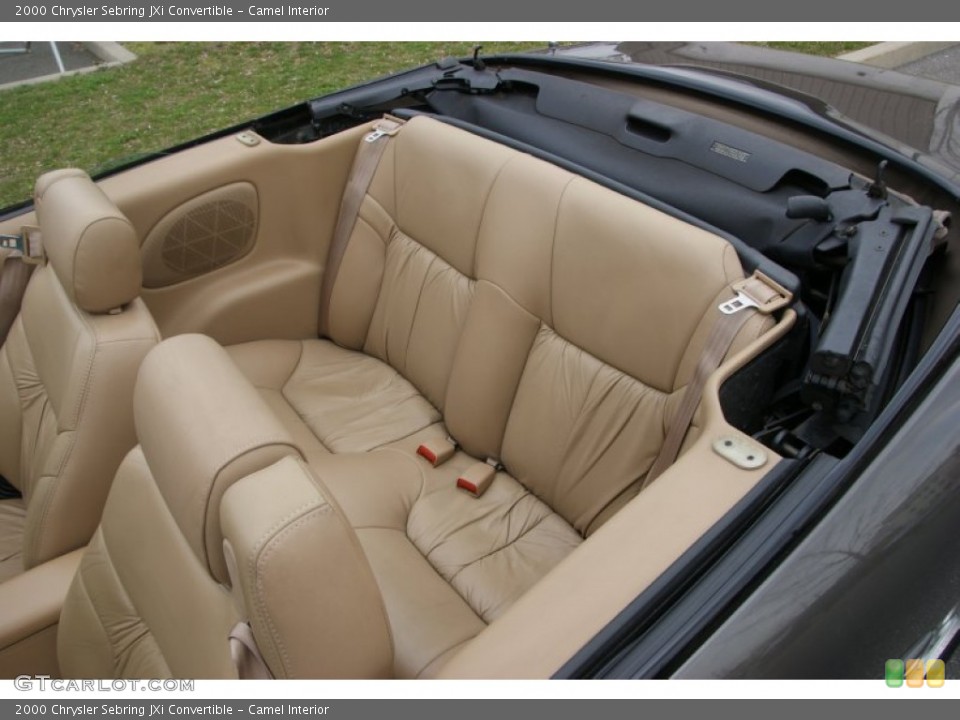 Camel Interior Rear Seat for the 2000 Chrysler Sebring JXi Convertible #62812461
