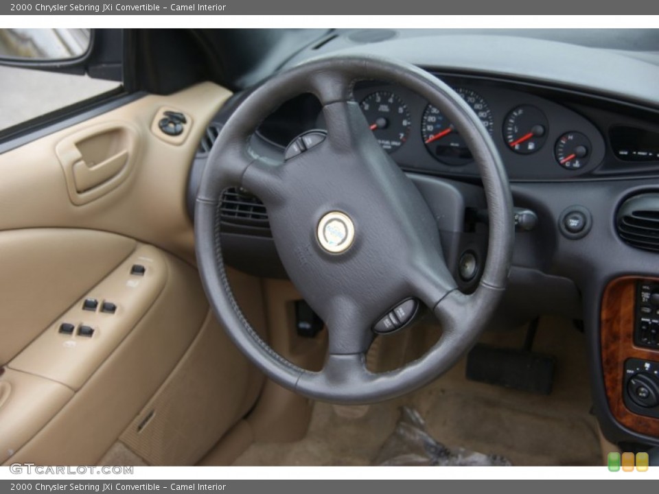 Camel Interior Steering Wheel for the 2000 Chrysler Sebring JXi Convertible #62812510