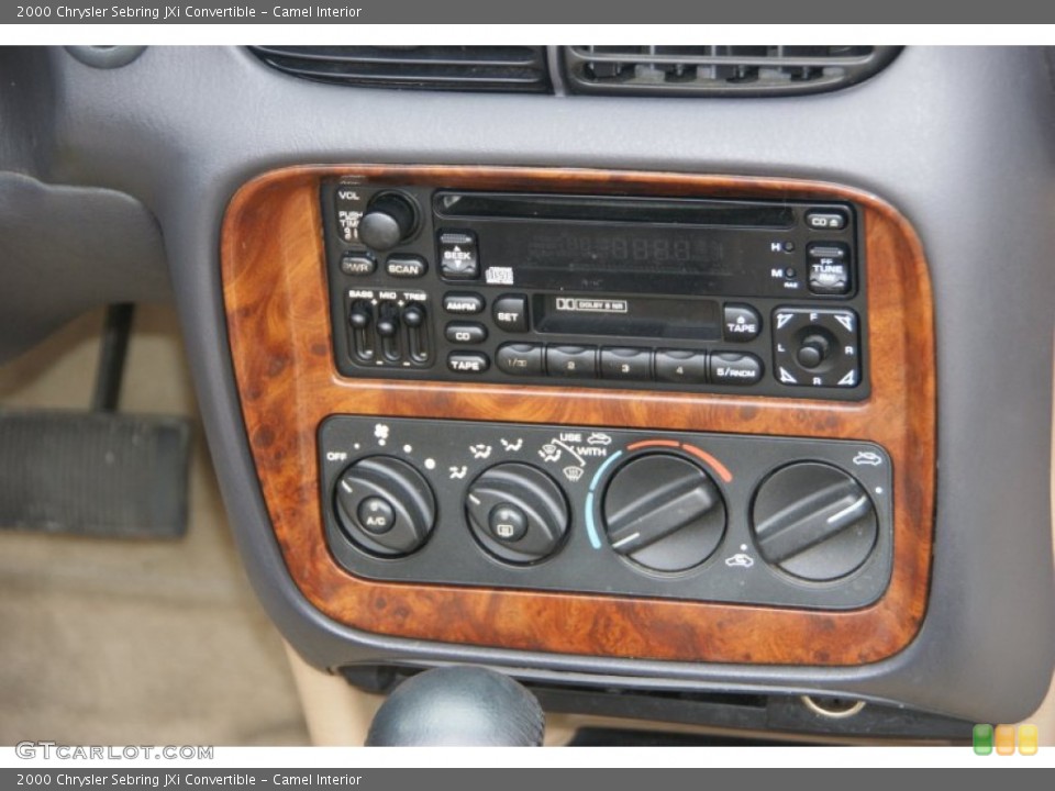 Camel Interior Controls for the 2000 Chrysler Sebring JXi Convertible #62812523
