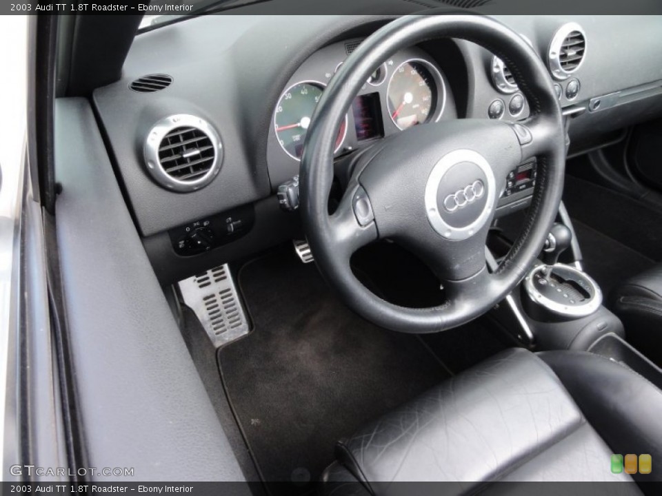 Ebony Interior Steering Wheel for the 2003 Audi TT 1.8T Roadster #62813656