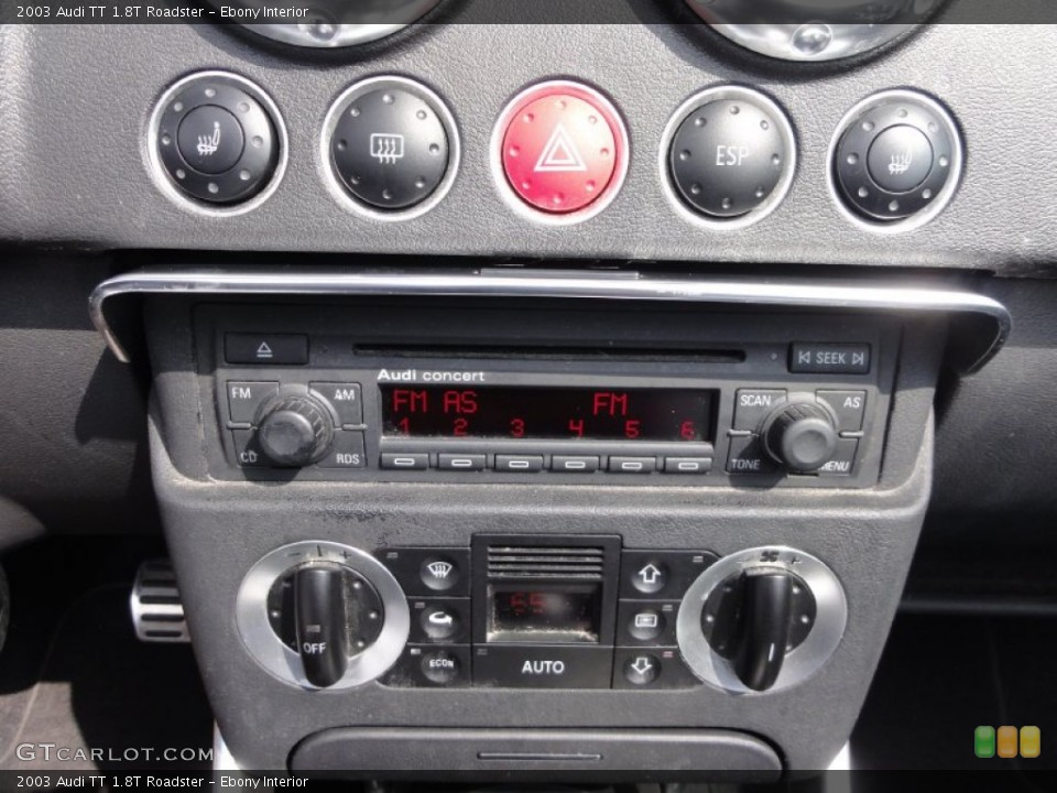 Ebony Interior Controls for the 2003 Audi TT 1.8T Roadster #62813881
