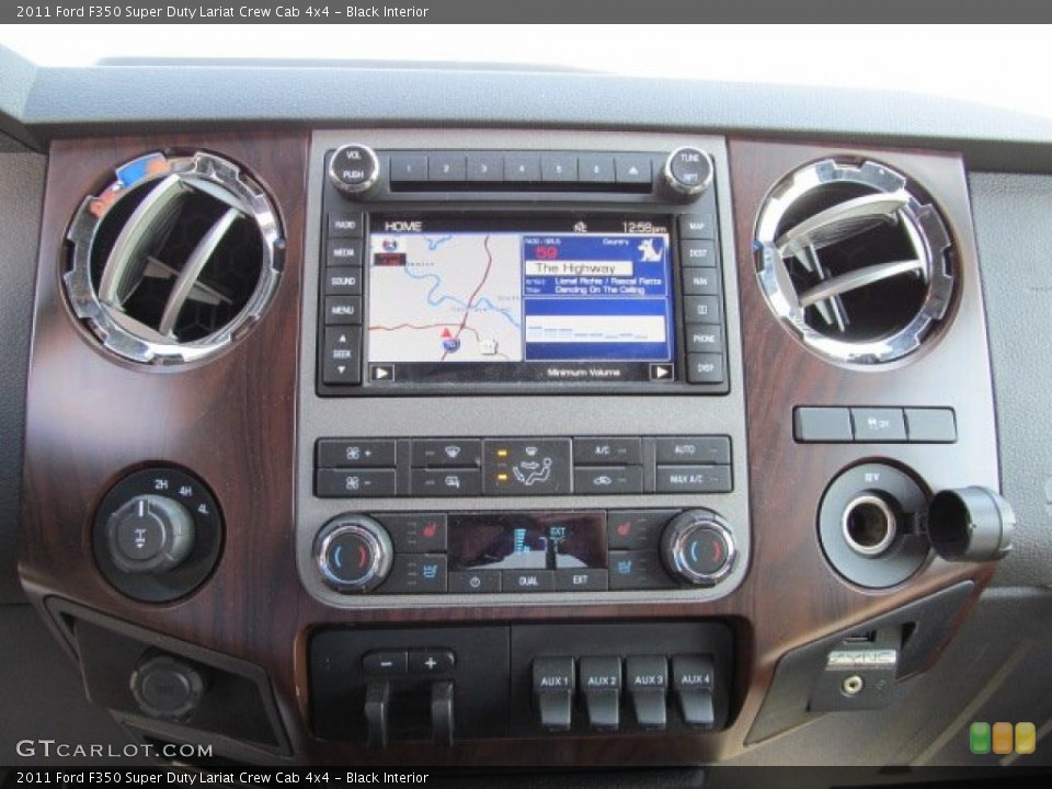 Black Interior Controls for the 2011 Ford F350 Super Duty Lariat Crew Cab 4x4 #62816104
