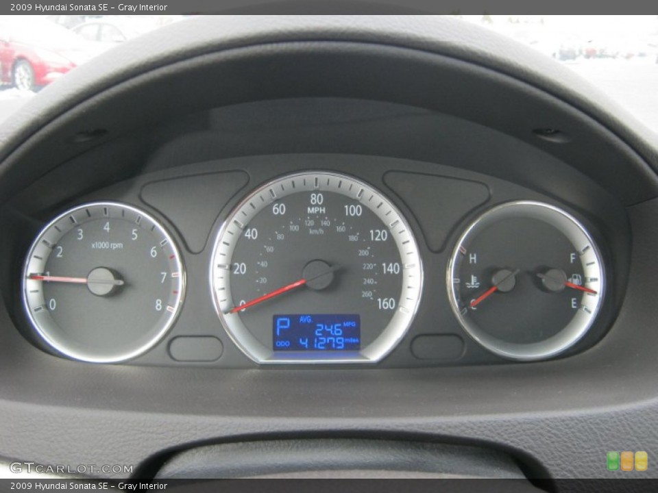 Gray Interior Gauges for the 2009 Hyundai Sonata SE #62817089